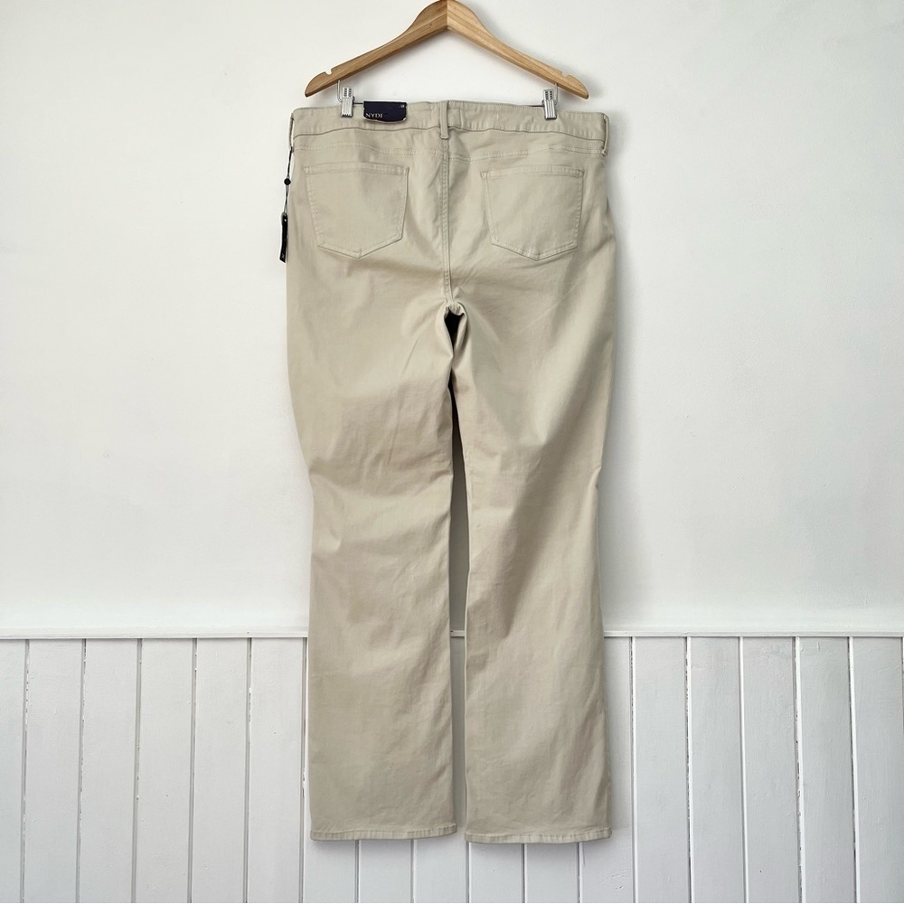 NYDJ Tan Marilyn Straight Jeans Size 18 - Picture 6 of 16